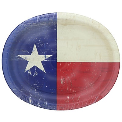 slide 1 of 1, Creative Converting Texas Pride Oval Platter, 8 ct