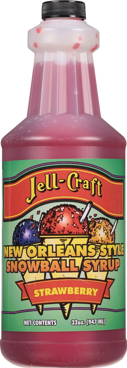 slide 8 of 11, Jell-Craft New Orleans Style Strawberry Snowball Syrup 32 oz, 32 oz