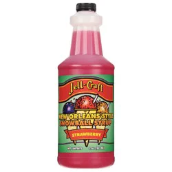 Jell-Craft New Orleans Style Strawberry Snowball Syrup 32 oz