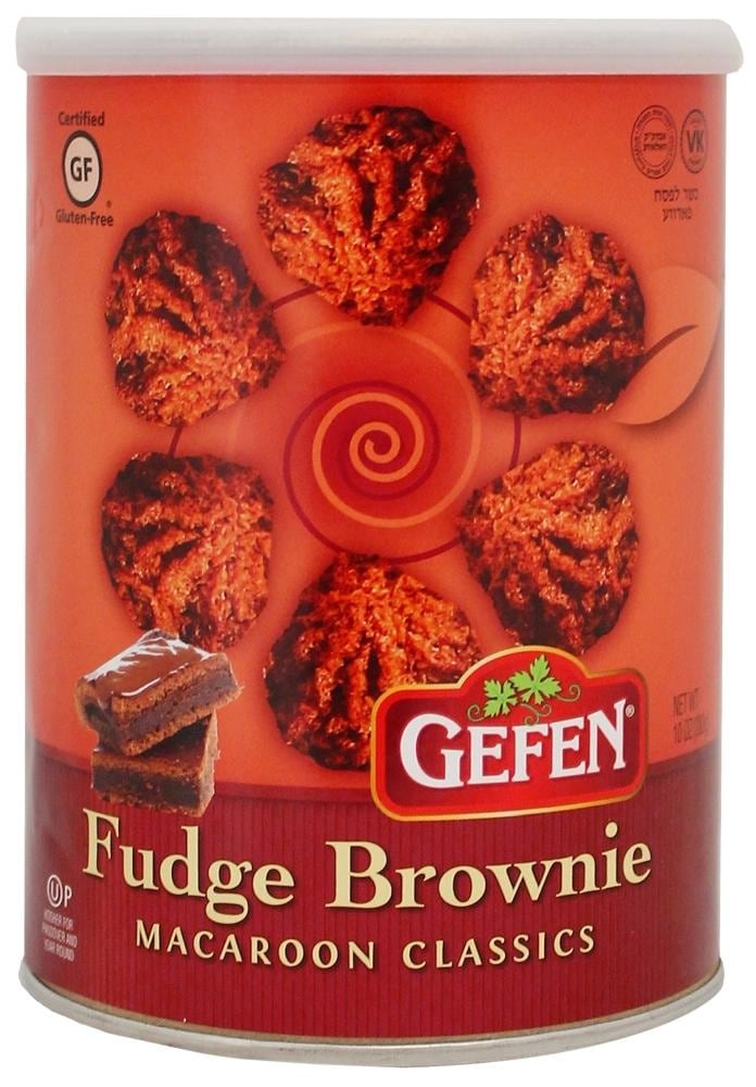 slide 1 of 1, Gefen Chocolate Nut Brownie Macaroons, 10 oz