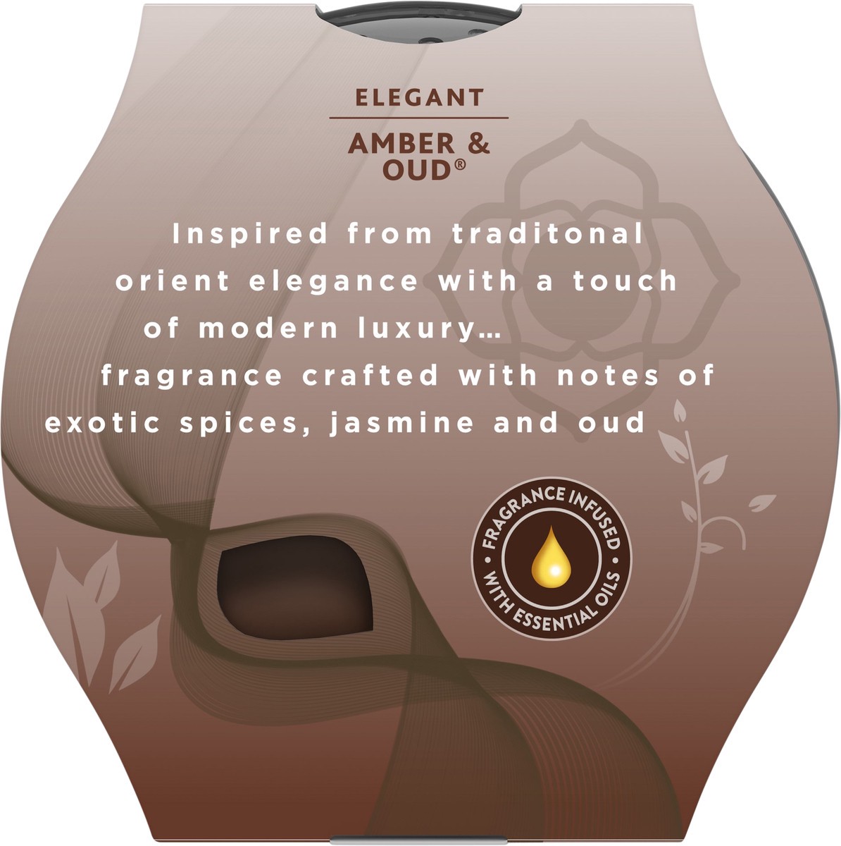 slide 7 of 9, Glade Elegant Amber & Oud 3-Wick Scented Candle, 6.8 oz