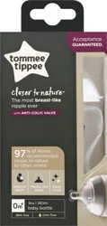 Tommee Tippee Closer to Nature 0+ Months Slow Flow Baby Bottle with Anti-Colic Valve, 1 ea