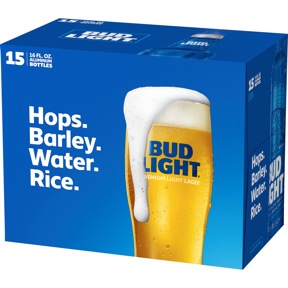 slide 2 of 4, Bud Light Beer, 15 Pack Beer, 16 FL OZ Bottles, 4.2% ABV, 16 fl oz