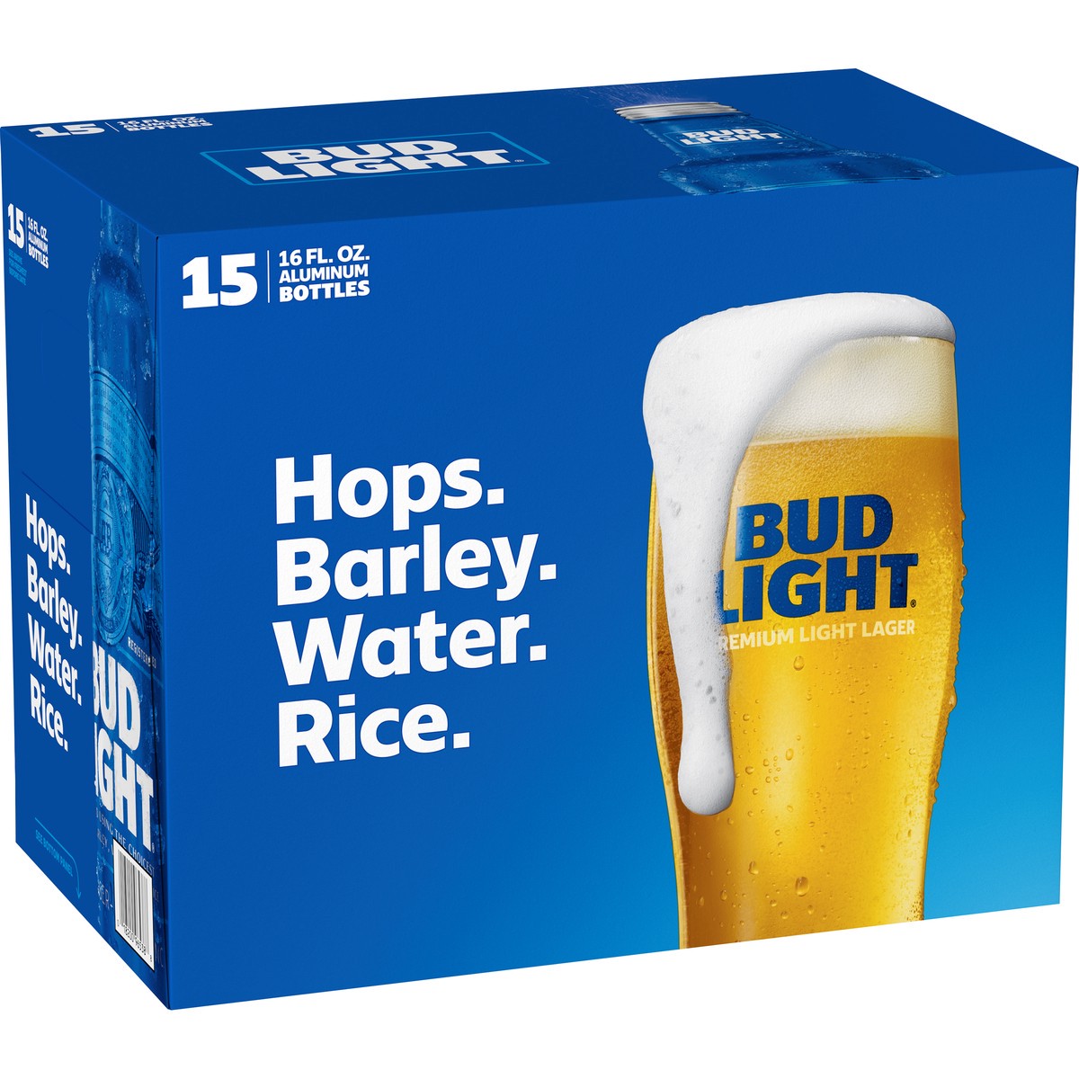 slide 3 of 4, Bud Light Beer, 15 Pack Beer, 16 FL OZ Bottles, 4.2% ABV, 16 fl oz