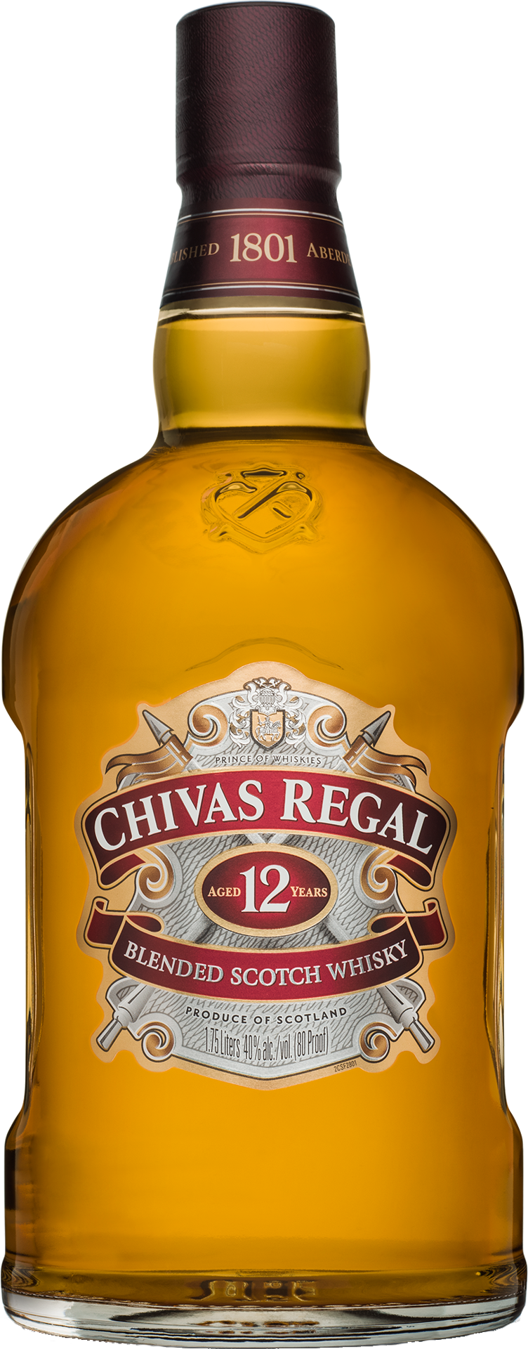 slide 1 of 5, Chivas Regal 12 Year Old Blended Scotch Whisky, 1.75 L Bottle, 40% ABV, 1.75 liter