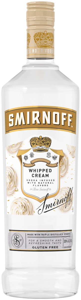 slide 1 of 4, Smirnoff Whipped Cream Vodka, 1 l