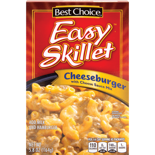 slide 1 of 1, Best Choice Easy Skillet Cheeseburger Macaroni Dinner Mix, 8 oz