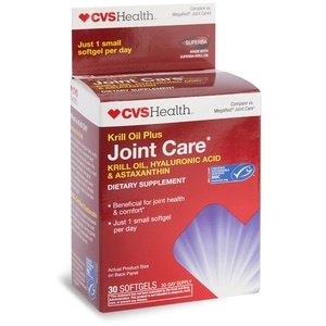 slide 1 of 1, CVS Health Krill Oil Plus Joint Care Softgels, 30 ct