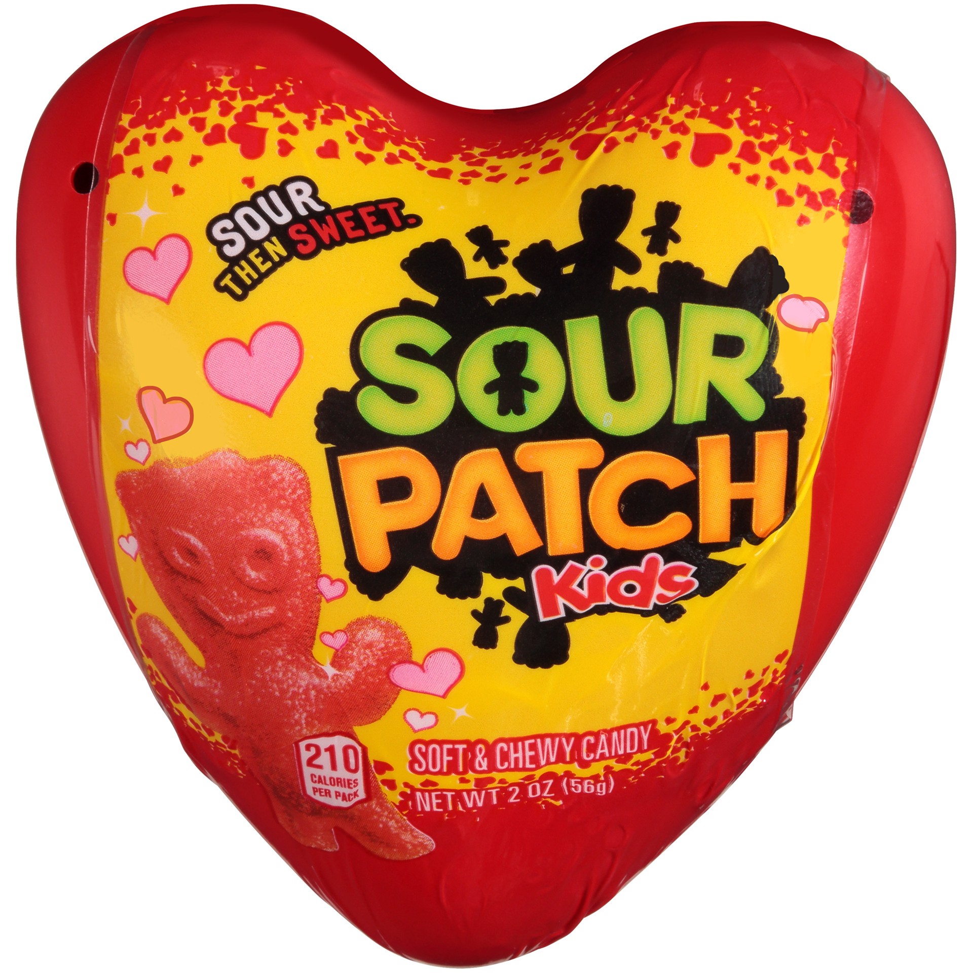 slide 1 of 5, 2Oz Sour Patch Kids Heart, 0.18 lb