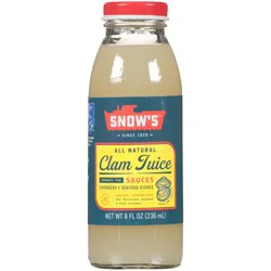 Snow's All Natural Clam Juice 8 fl. oz. Bottle