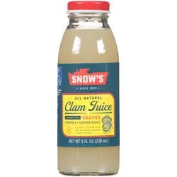 Snow's All Natural Clam Juice 8 fl. oz. Bottle
