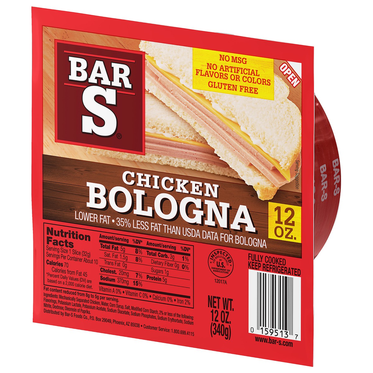 slide 2 of 11, Bar-S Chicken Bologna, 12 oz