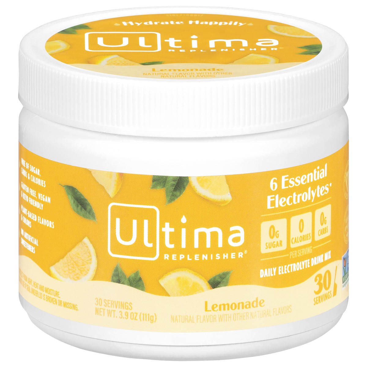 slide 1 of 2, Ultima Replenisher Daily Lemonade Electrolyte Drink Mix 3.9 oz, 3.7 oz