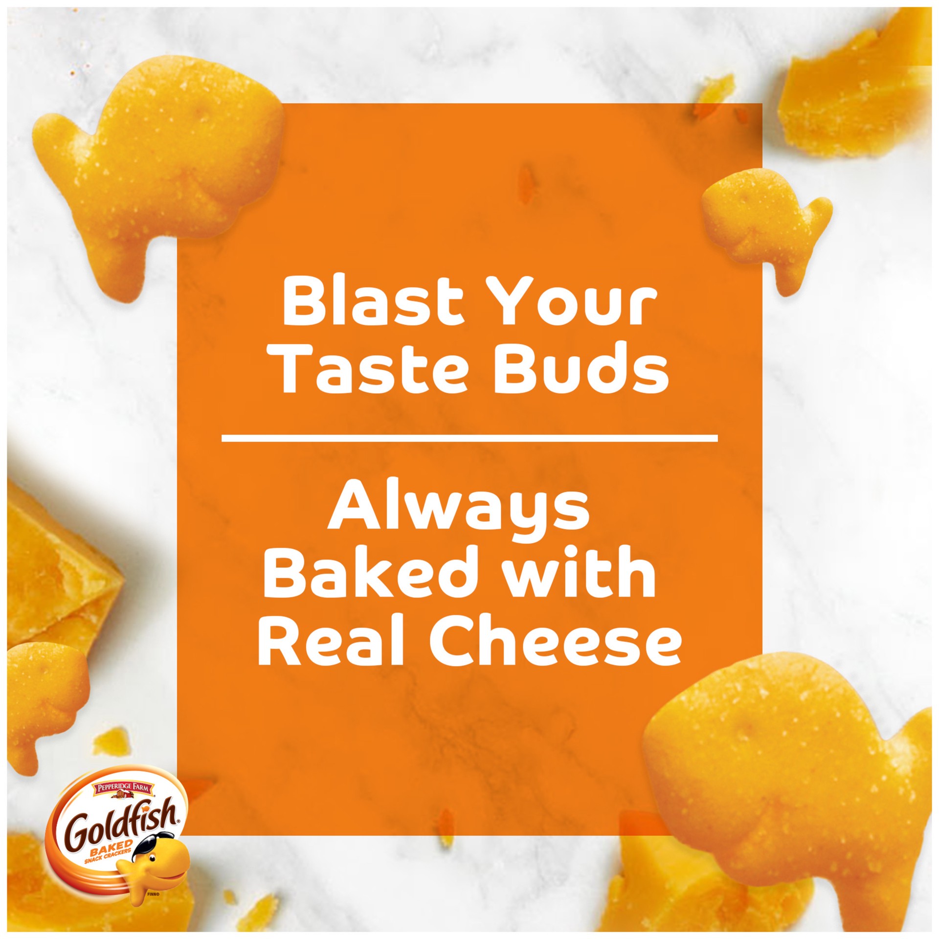 slide 5 of 9, Pepperidge Farm Goldfish Flavor Blasted Cheddar Jack'd Crackers, Snack Crackers, 6.6 oz bag, 6.6 oz