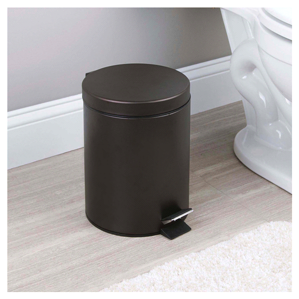 slide 8 of 17, InterDesign Step Can With Bucket Insert - Bronze, 8 in x 11 in