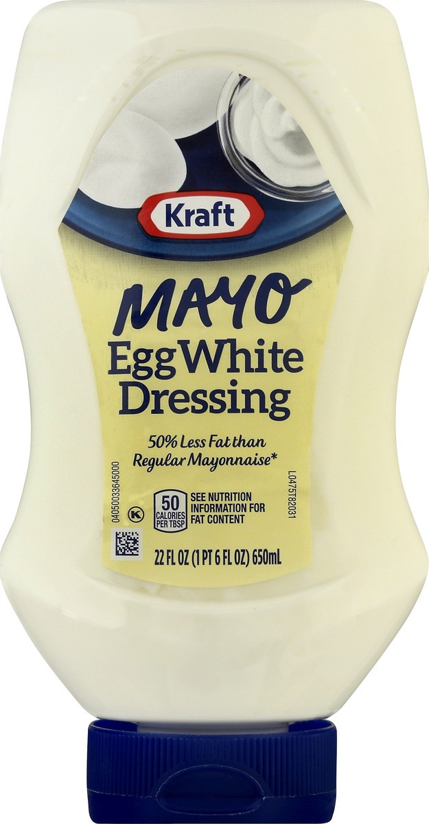 slide 8 of 10, Kraft Mayo Egg White Dressing, 22 fl oz Bottle, 22 fl oz