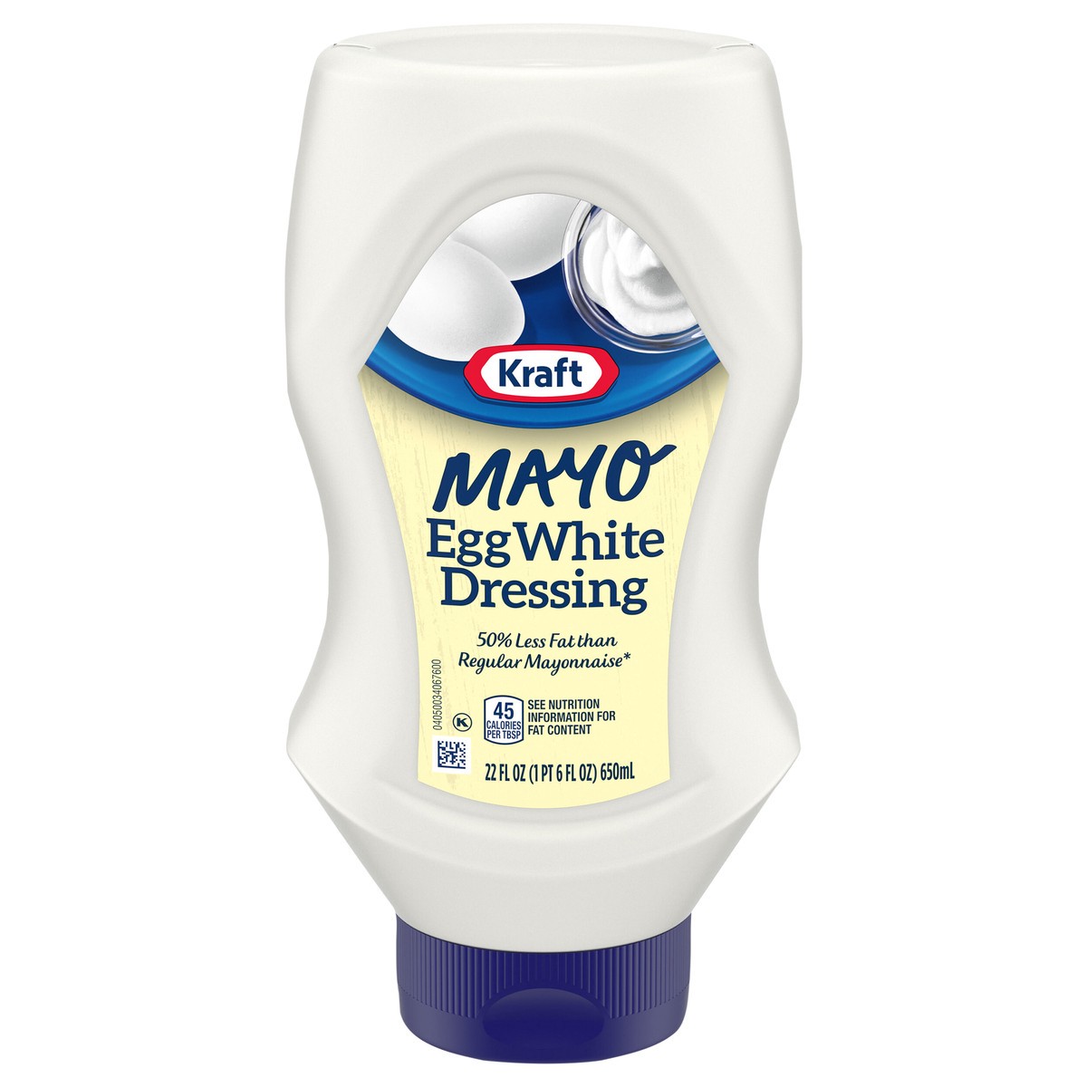 slide 1 of 10, Kraft Mayo Egg White Dressing, 22 fl oz Bottle, 22 fl oz