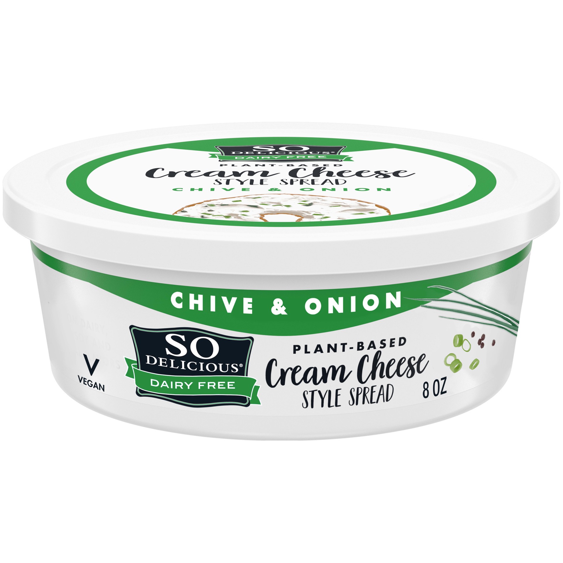 slide 1 of 7, So Delicious Cream Cheese Chive 8 Oz, 8 oz