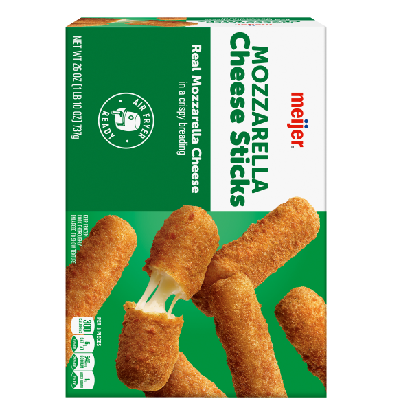 slide 11 of 29, Meijer Frozen Mozzarella Cheese Sticks, 26 oz