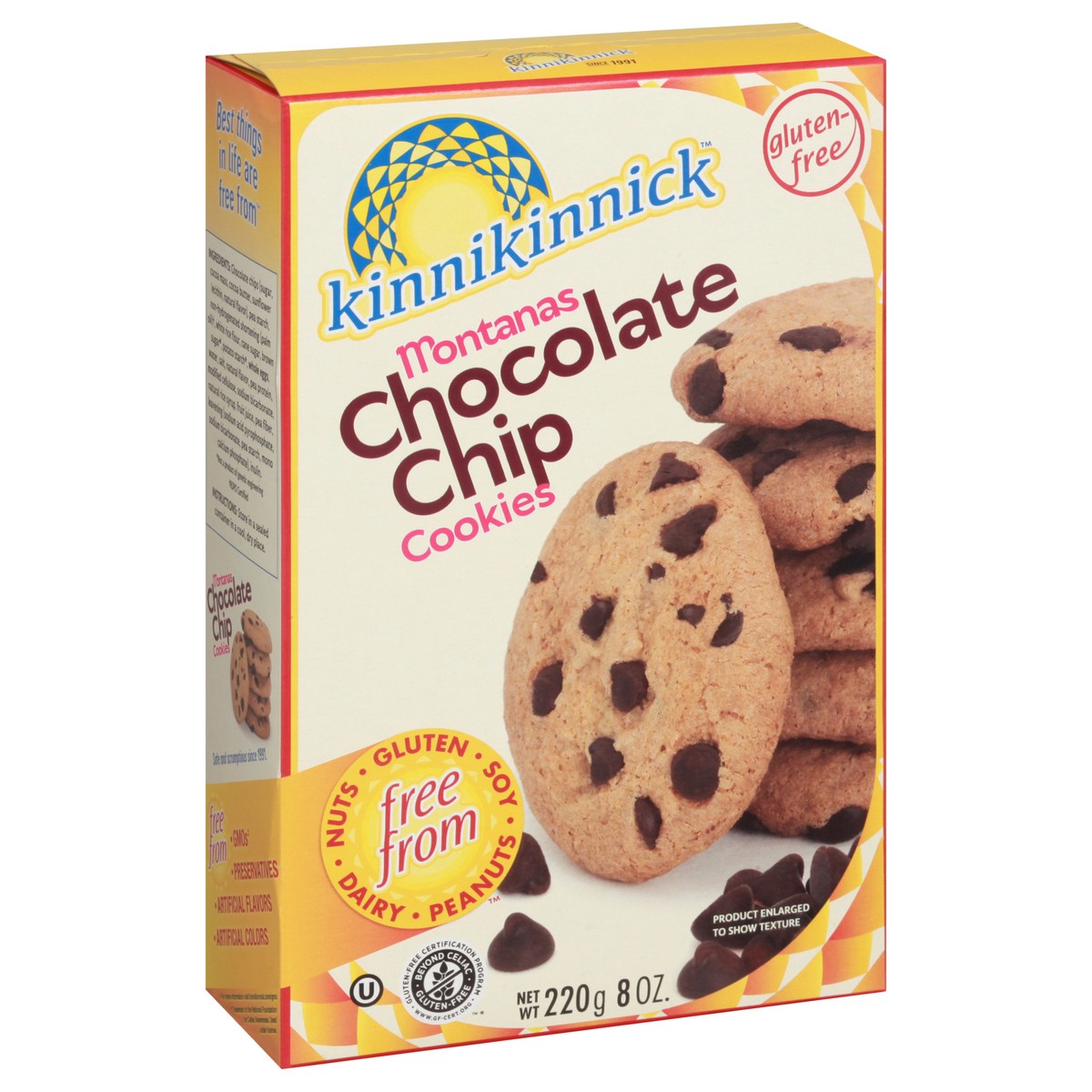 slide 7 of 14, Kinnikinnick Foods Montanas Chocolate Chip Cookies 220 g, 220 g