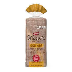 Sara Lee Artesano Bakery Bread Golden Wheat Pre-sliced Bread Loaf, 20 oz