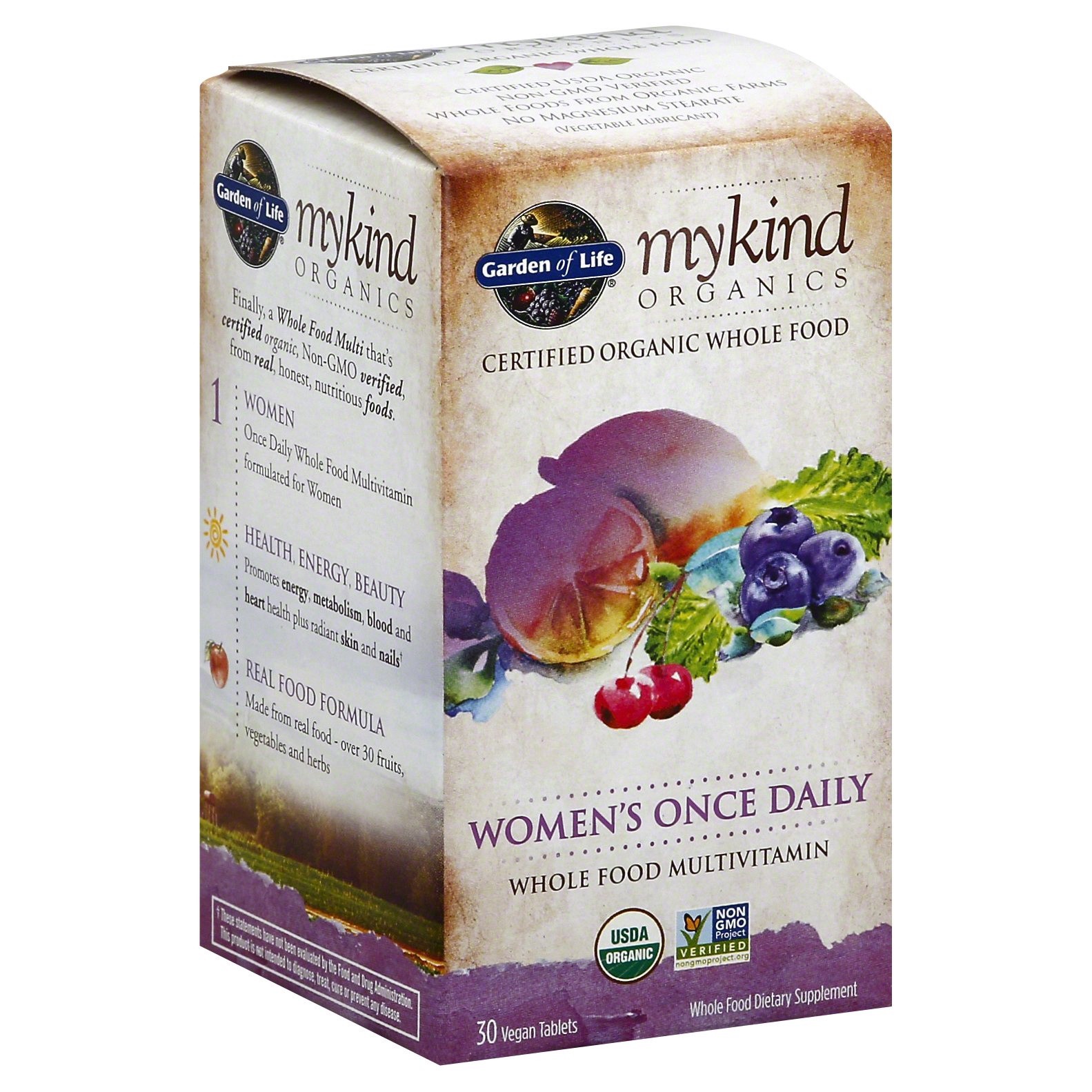 slide 1 of 2, Garden of Life My Kind Organics Women Once Daily Multivitamin, 30 ct