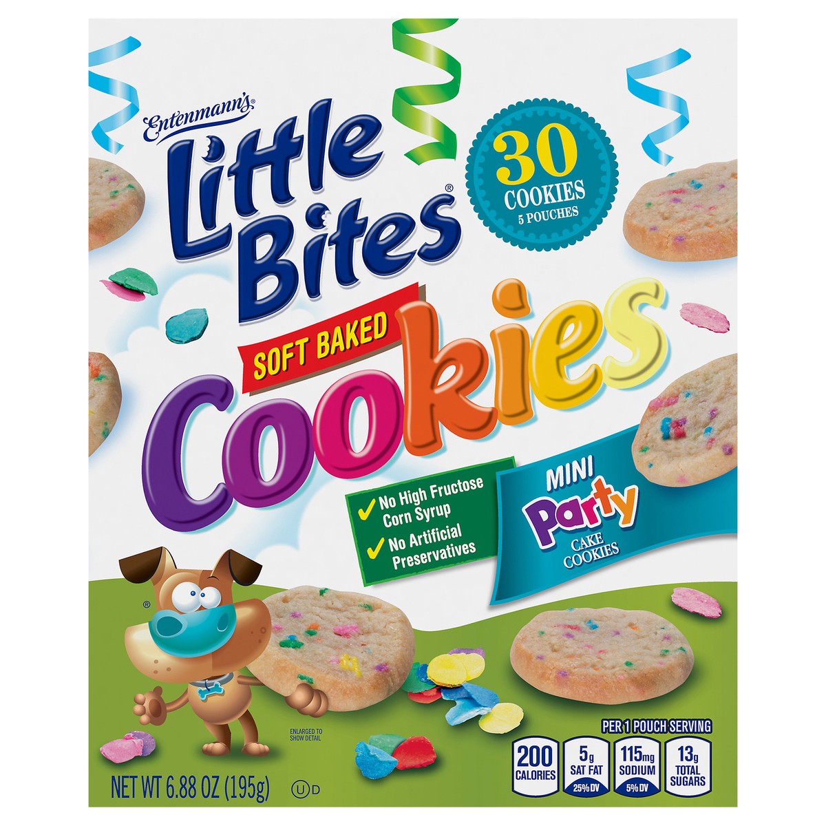 slide 1 of 1, Entenmann's Little Bites Mini Party Cake Cookies, 30 ct