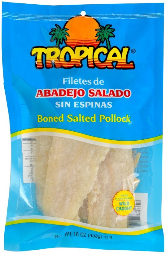 slide 1 of 1, Tropical Boned Salted Pollock, 16 oz