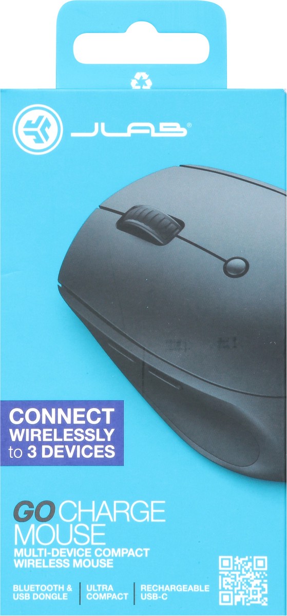 slide 2 of 12, JLab Go Charge Wireless Mouse 1 ea, 1 ct