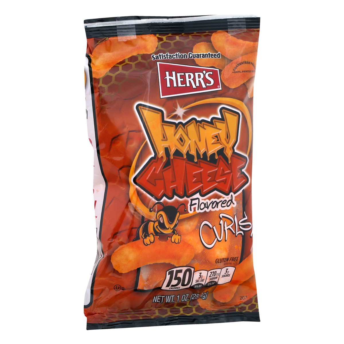 slide 7 of 10, Herr's Honey Cheese Cheese Curls 1 oz, 1 oz