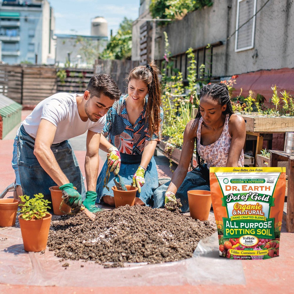 slide 2 of 5, Dr. Earth Dr.earth Pot Of Gold All Purpose Potting Soil 8 Qt - 8 QT, 8 qt