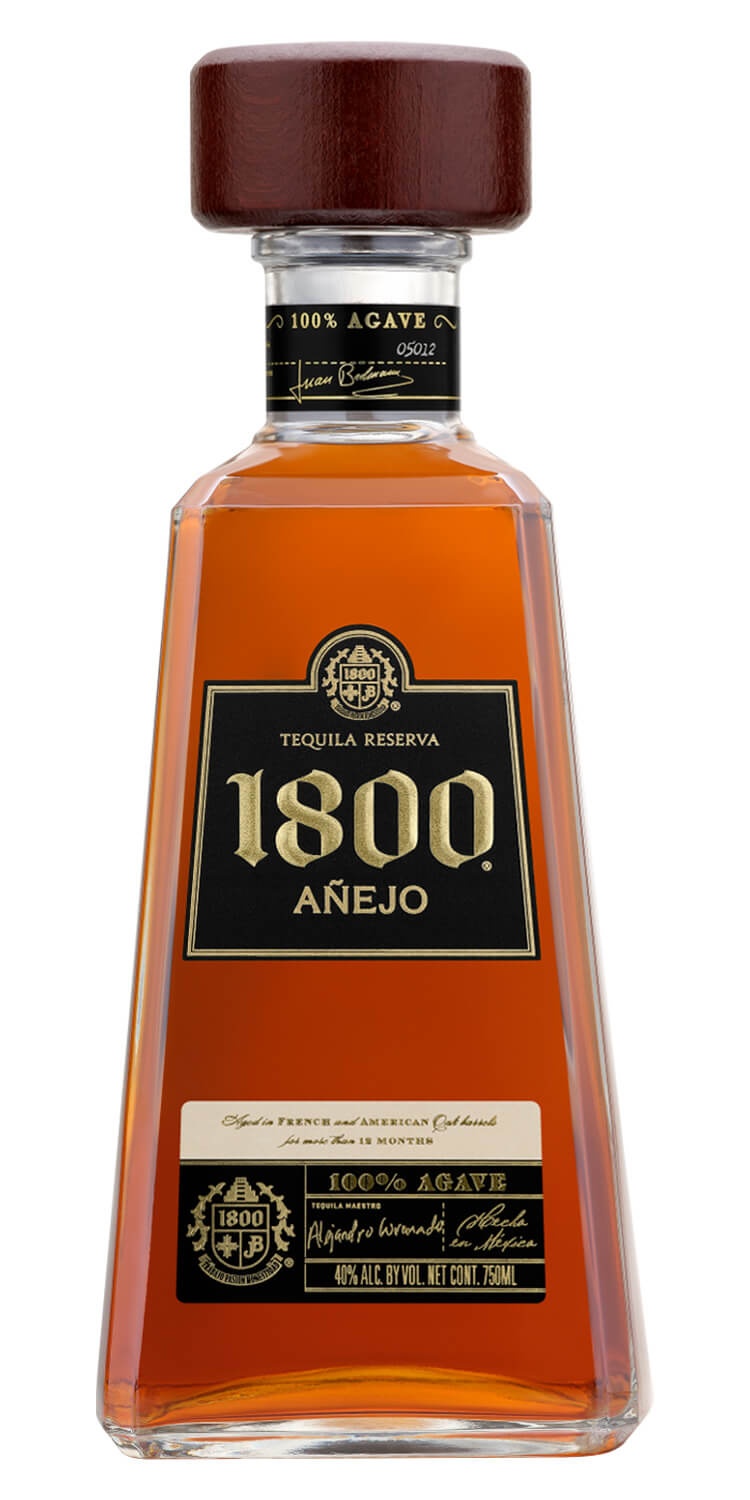 slide 1 of 1, 1800 Tequila Anejo Tequila, 750 ml