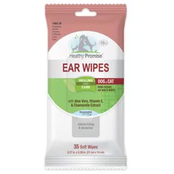 Healthy Promise Dog & Cat Ear Wipes 35 ea