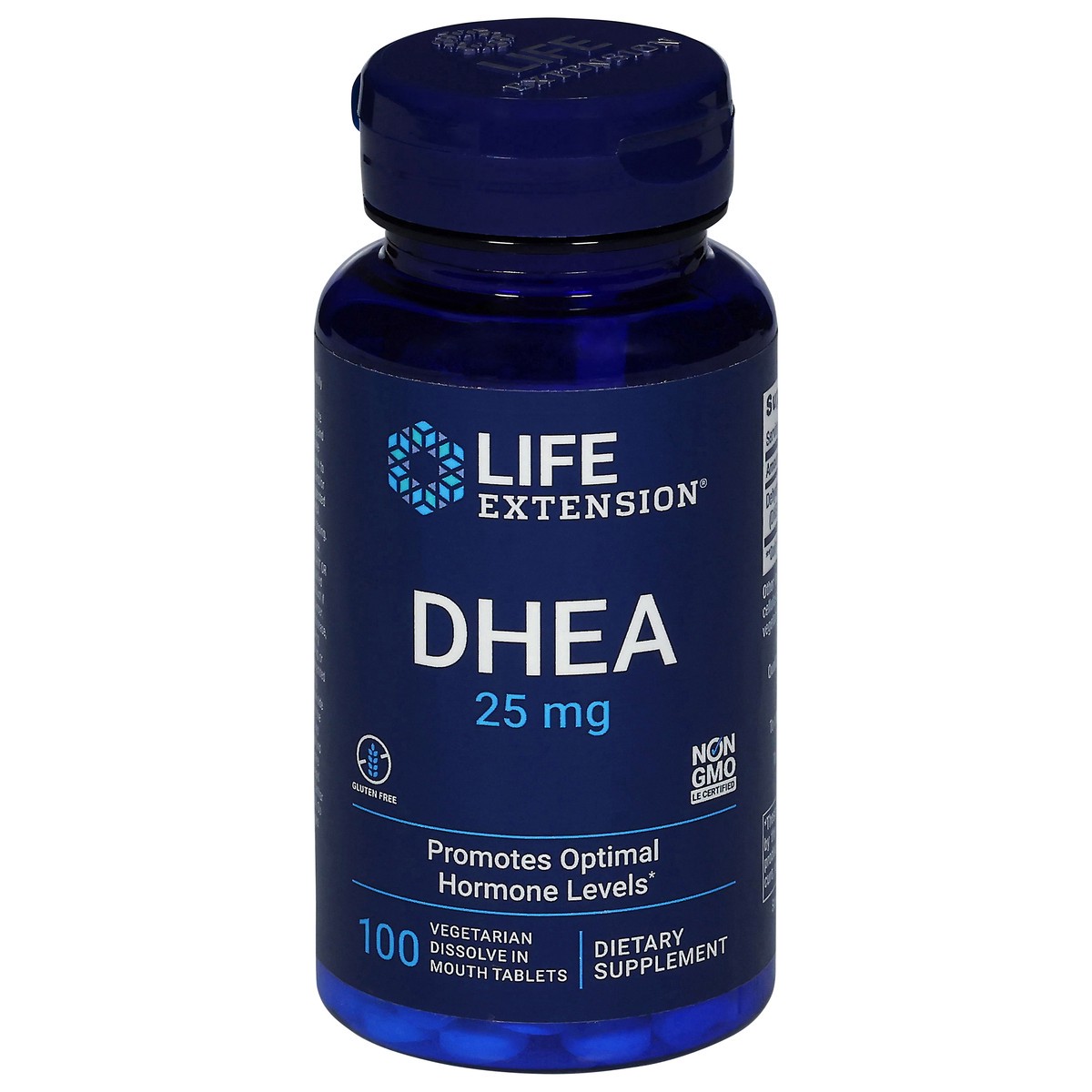 slide 5 of 14, Life Extension 25 mg DHEA 100 Vegetarian Dissolve in Mouth Tablets, 100 ct