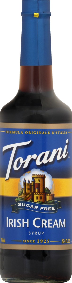 slide 12 of 13, Torani Sugar Free Irish Cream Syrup 750 ml, 750 ml