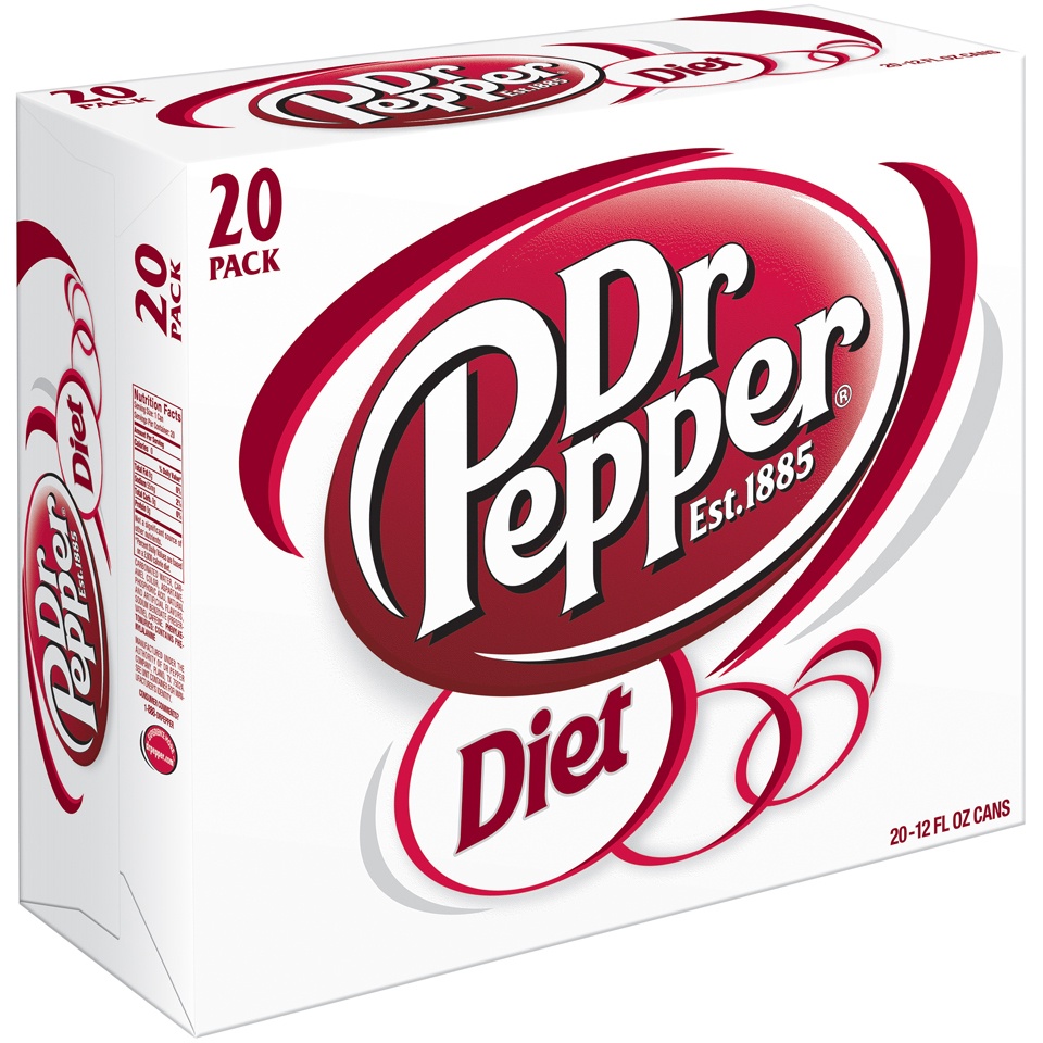 slide 2 of 3, Diet Dr Pepper, 20 ct; 12 fl oz