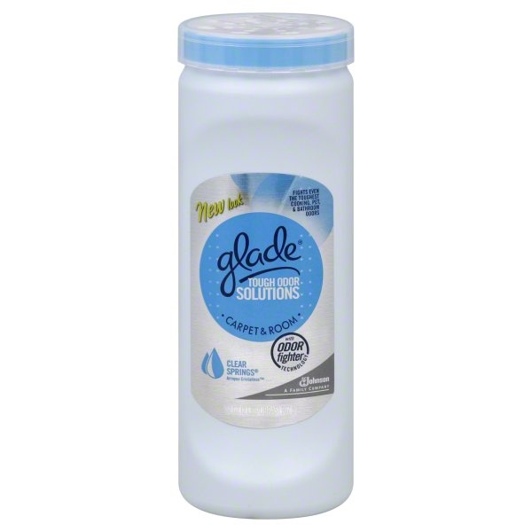 slide 1 of 1, Glade Odor Eliminator, Carpet & Room, Clear Springs, 320 oz