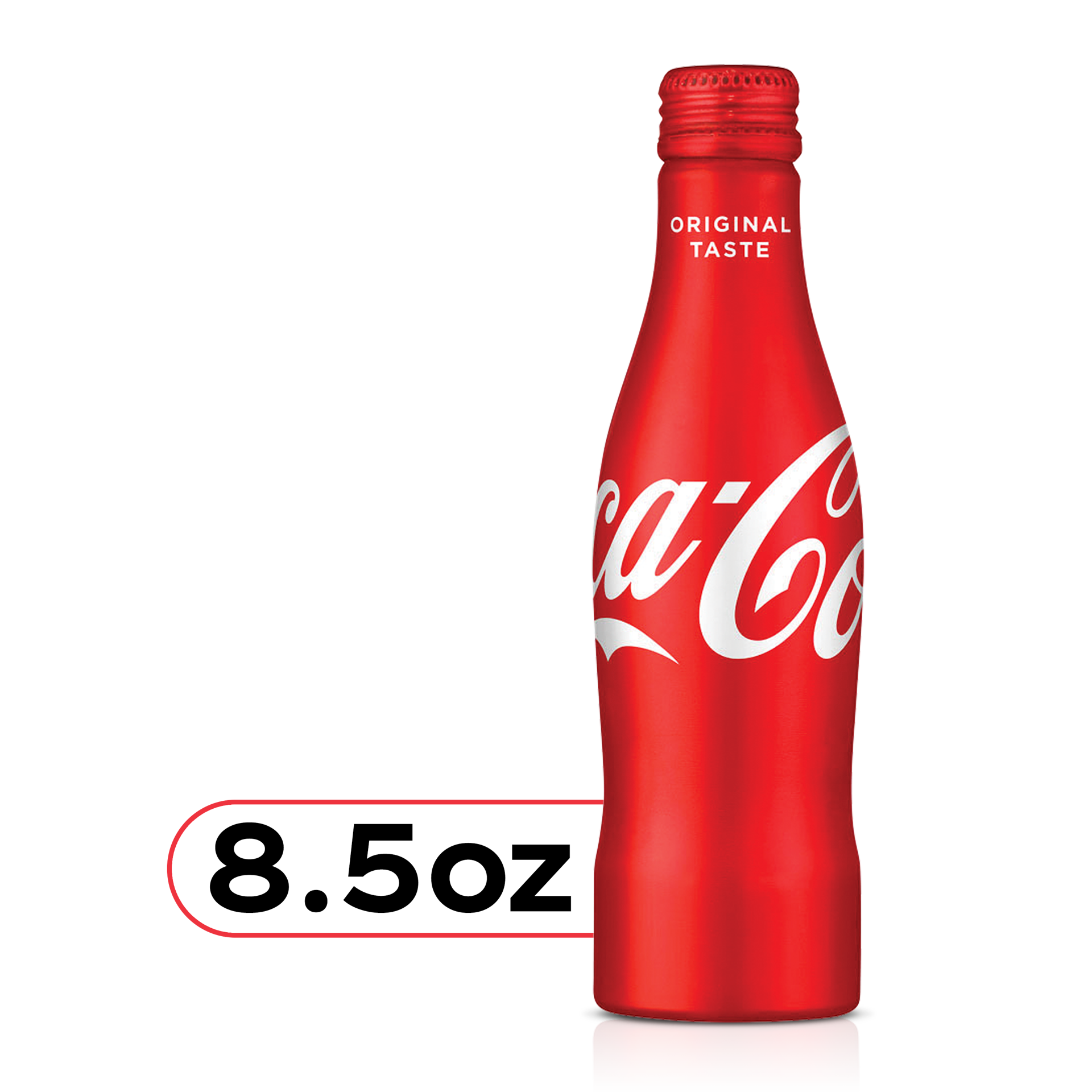 slide 1 of 7, Coca-Cola Soda Soft Drink, Aluminum Bottle, 8.5 fl oz, 8.50 fl oz