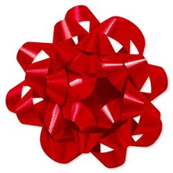 American Greetings Red Confetti Gift Bow