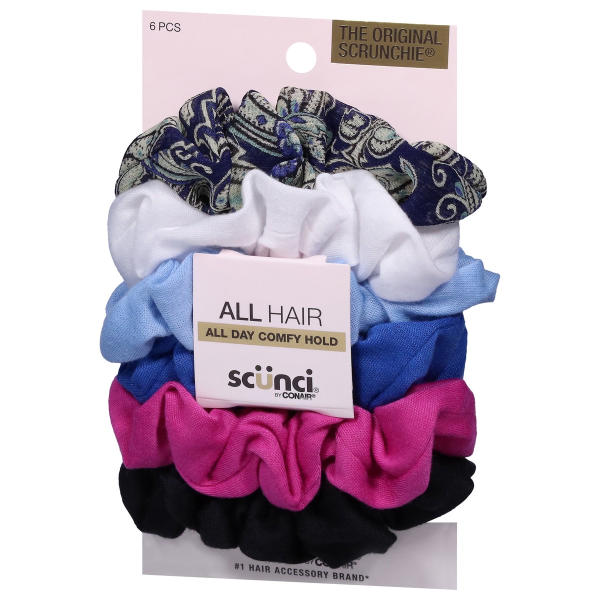 slide 4 of 12, scünci Assorted Scrunchies Value Pack, 6 ct