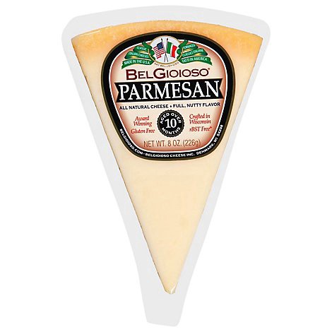 slide 1 of 1, Belgioioso Parmesan Cheese Wedge Specialty Hard Cheese - 8 Oz, 8 oz