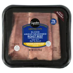 Signature Select Crafted Cuts Sliced Angus Seasoned Roast Beef 9 oz