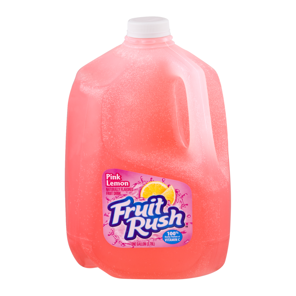 slide 1 of 1, Fruit Rush Dean's Pink Lemon Fruit Drink, 128 oz