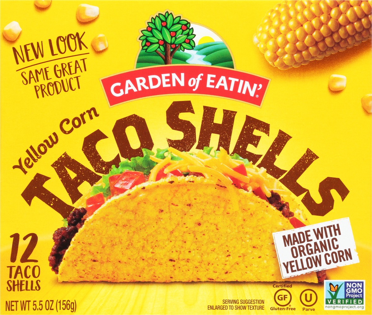 slide 5 of 8, Garden of Eatin' Taco Shell Yellow Org, 1 ct
