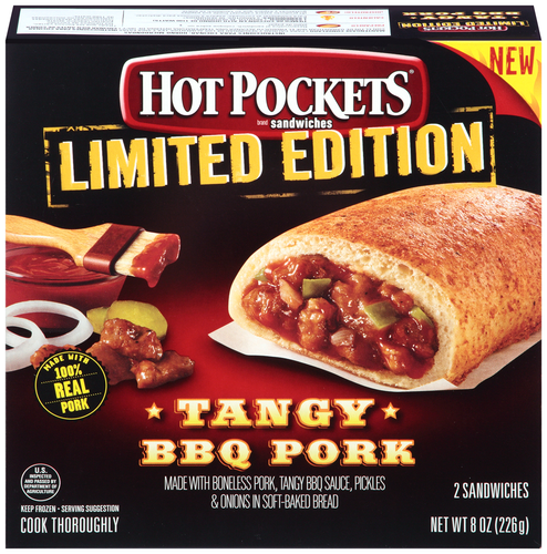 slide 1 of 1, Hot Pockets Chicken Pot Pie Frozen Sandwich 8x, 8 oz