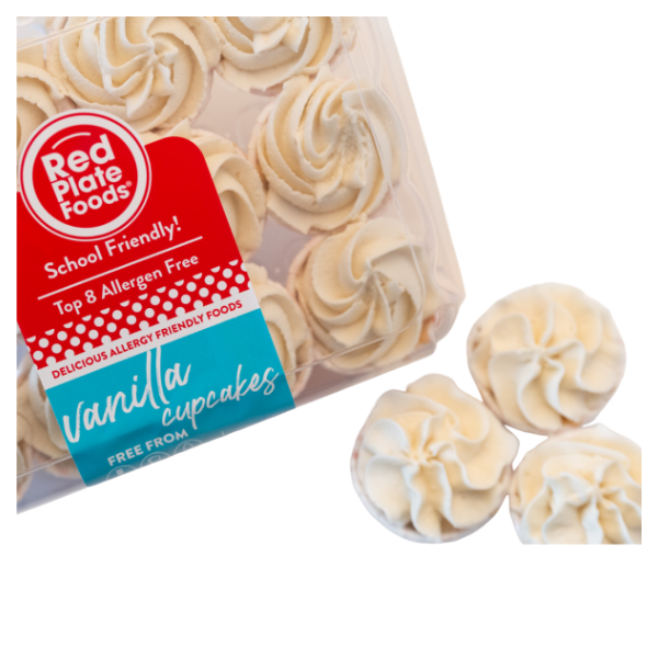 slide 1 of 1, Red Plate Foods Mini Vanilla Cupcakes, 11.85 oz