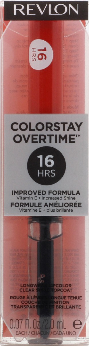 slide 3 of 12, Revlon Color Stay Overtime Lip Color Cherry Time, 0.07 oz