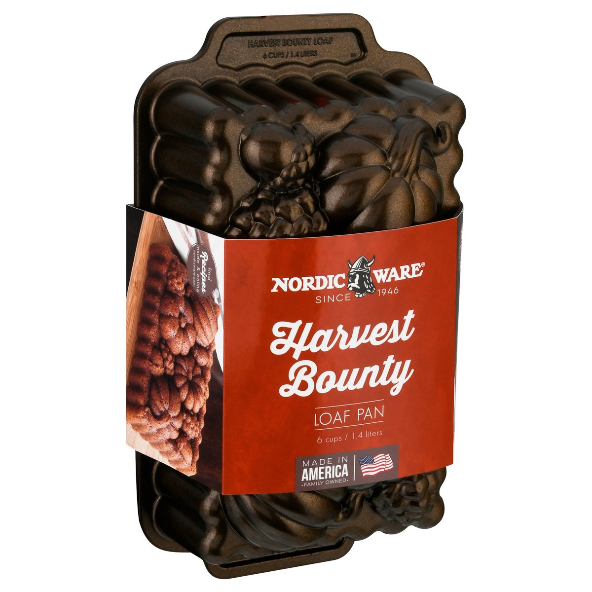 slide 3 of 10, Nordic Ware Harvest Bounty Loaf Pan 1 ea, 1 ct