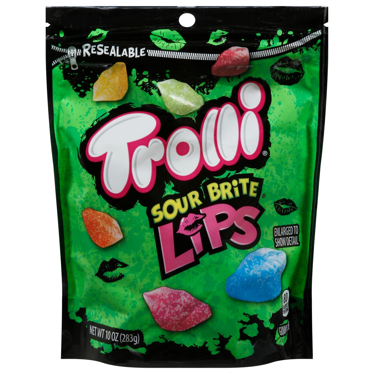 slide 1 of 1, Trolli Sour Brite Lips Gummy Candy 10 oz, 10 oz