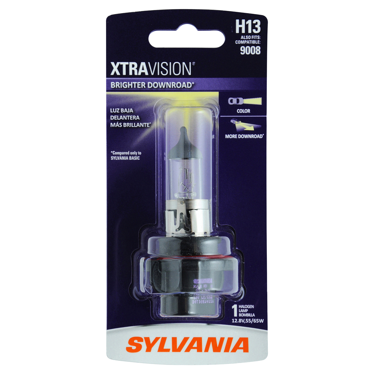 slide 1 of 6, Sylvania H13 XtraVision Headlight, 1 ct